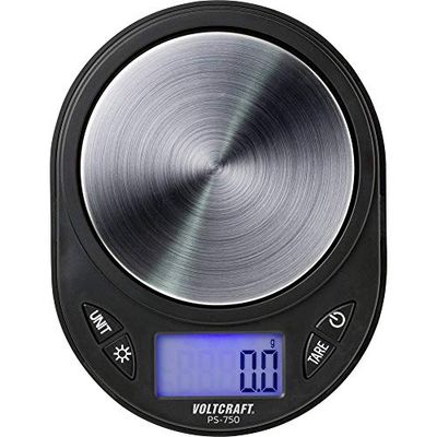 VOLTCRAFT Balance de précision PS-750 Plage de pesée (Max.) 750 g Lisibilité 0.1 g à Pile(s) Noir