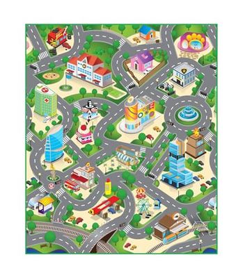 Hastighetsbil – lekmatta (120 cm) (41700)