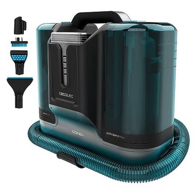 Cecotec Nettoyeur de Tapis Conga Carpet&Spot Clean Liberty. Nettoyeur Vapeur 150W, 30 Minutes d'Autonomie, 2 Réservoirs, Pulvérisateur d'Eau, Accessoire de Nettoyage des Vitres