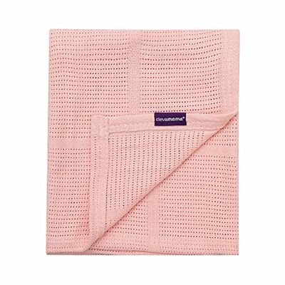 ClevaMama - Manta para Bebé o Recién Nacido Tipo Celular - 70x90cm - Rosa