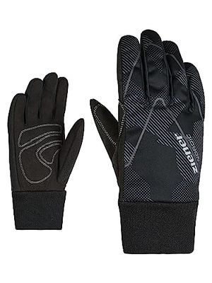 Ziener Unico Junior Glove, Guanti per Sci di Fondo, Nordic e Crosscountry, Antivento, Traspiranti, Soft-Shell Bambini, Grigio Inchiostro Mimetico, XL