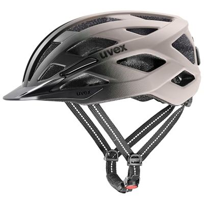 uvex urban explorer - casco bicicletta con luce a LED integrata per adulti - regolazione individuale delle dimensioni - interni lavabili - black-warm grey matt - 52-57 cm