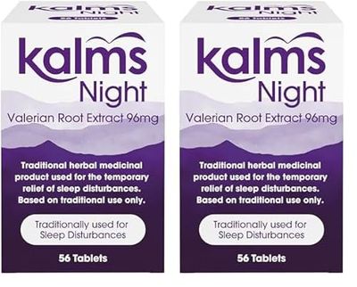 Kalms Night, 56 Tablets - Traditional Herbal Medicinal Product Used for The Temporary Relief of Sleep Disturbances (Pack of 2)