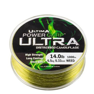 Ultima Power Carp Ultra - Weed - 1000m - 0.33mm - 14.0lb/6.5kg