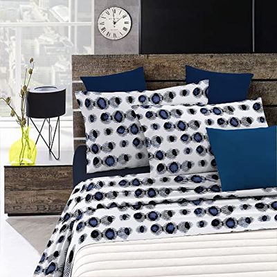 Italian Bed Linen Fantasy Parure de lit complète, Microfibre, Multicolore, 1 Place et demie