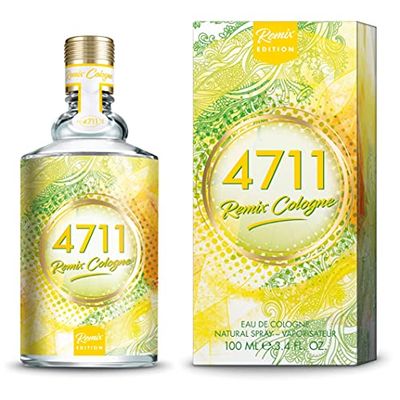 4711 REMIX Cologne Zitrone for Women 100ml - Vibrant Citrus Eau de Cologne with Refreshing Lemon Notes