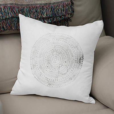 BonaMaison Fundas para Cojínes, Funda de Almohada para Sofá Coche Silla Oficina Cama Decorativa Moderna Decoración del Hogar, 50x50 Cm - Diseñado y Fabricado en Turquía