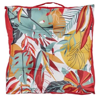 HOME DECO FACTORY, Cojín Impermeable Exotic Paradise TX0282, 40 x 40 cm – Diseño Tropical Colorido, Resistente al Agua, práctico Tejido para Interiores, Ideal para sofá, Silla, Cama