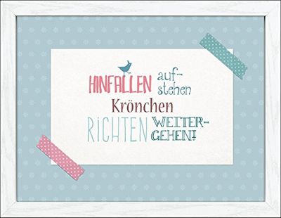 Pro-Art-Bilderpalette an562b2 en scandic-'hinfallen et Continuer gehen'living 45 x 35 cm