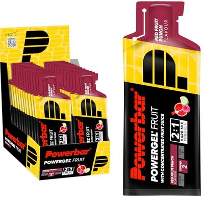 Powerbar PowerGel Fruit Red Fruit Punch 24x41g - Gel Energético de Alto Carbono + Sodio