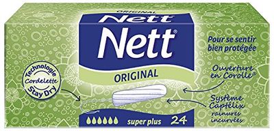 Nett Original Tampon Digital Super Plus Boite x 24 - Lot de 4