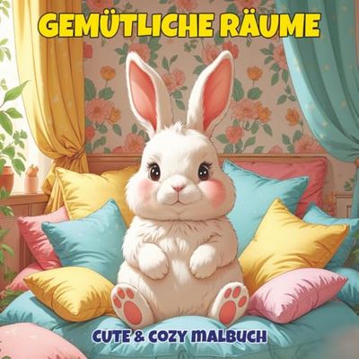 Gemütliche Räume – Cute & Cozy Malbuch: Ausmalbuch für Erwachsene, Teenager und Kinder
