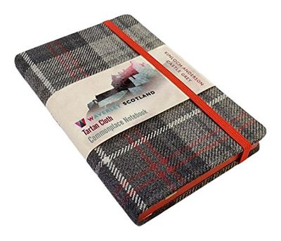Waverley S.T. (M): Castle Grey Pocket Genuine Tartan Cloth Commonplace Notebook