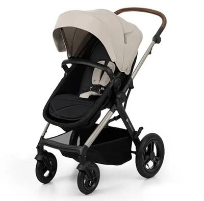 Kinderkraft MOOV 2 AIR Silla de Coche 4 en 1, Mink PRO I-Size, MINK FX, Sistema de Viaje, Cochecito para Bebé, Silla de Paseo, Plegable, para Recién Nacido, Desde el Nacimiento hasta los 3 Años