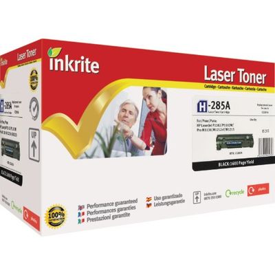 Inkrite Remanufactured Toner Cartridge Replacement for HP CE285A Black