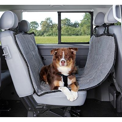 Trixie Couverture pour Siège de Voiture Gris Clair/Noir 145 × 160 m pour Chien