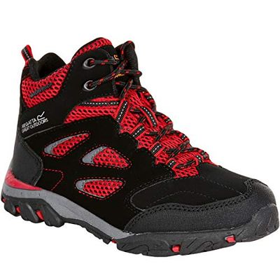 Regatta Chaussures Techniques Junior-Holcombe Iep, Hiking Boot Fille,Black(Black/Pepper)11 Child UK (30 EU) EU