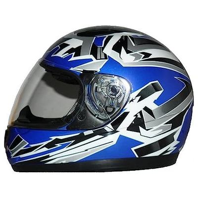 protectWEAR Capacete de mota para crianças azul SA03-BL - XS