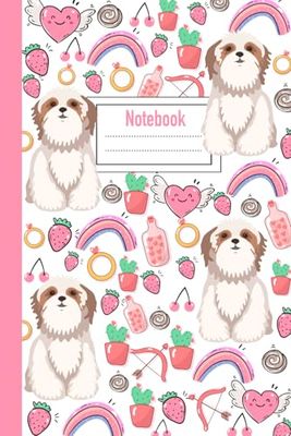 Notebook: Cute Gift For Havanese Dog Lovers - 110 Pages - 6 X 9 Inc
