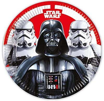 Procos Star Wars Final Battle 93440 Lot de 8 assiettes jetables en papier pour anniversaire d'enfant Motif Battle 23 cm