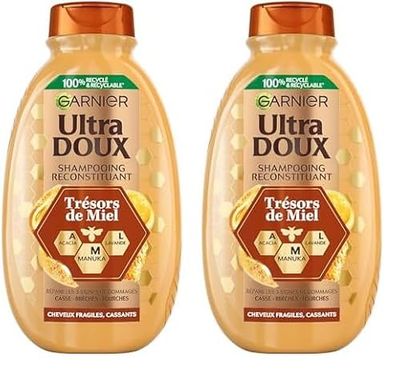 Garnier Ultra Doux - Shampoing Reconstituant, 300 ml (Lot de 2)