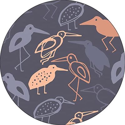 Bonateks, Round Digital Printed Mouse Pad, Non-Slip Base, for Office and Home, Diameter:22cm