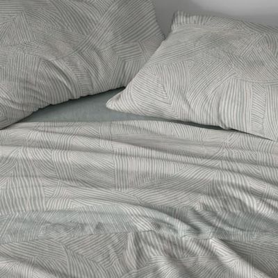 Burrito Blanco | Nacarina® lakan | 135 cm säng (+tillgängliga mått) | Design 028 | Laurelfärg (135 x 190/200 cm)
