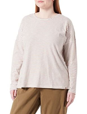 Camel Active Womenswear 309338/8T05 Damespullover Toffee/Off White, XXL, Toffee/Off White, XXL