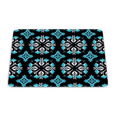 Bonamaison, Muismat, rechthoekig, digitaal bedrukt, antislip onderkant, voor kantoor en thuis, afmetingen: 22 x 18 cm