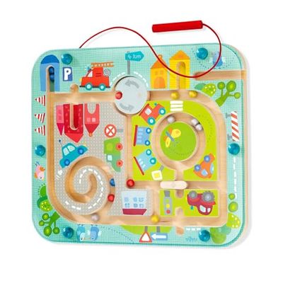 HABA 301056 - Juego magnético de cuidad laberíntica