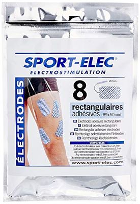 Sport-Elec 8EA59 Elettrodi per Elettrostimolatore, Bianco