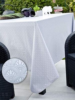 CALITEX Oilcloth Tablecloth 140 x 250 cm Grey