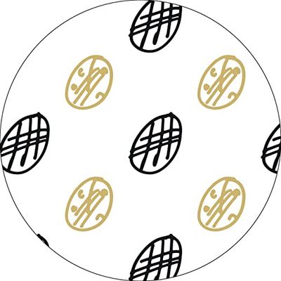 Bonateks, Round Digital Printed Mouse Pad, Non-Slip Base, for Office and Home, Diameter:22cm
