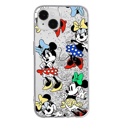 ERT GROUP Funda para teléfono móvil Apple iPhone 14 Plus Original y con Licencia Oficial de Disney con diseño Minnie 076, con Efecto desbordante de Purpurina