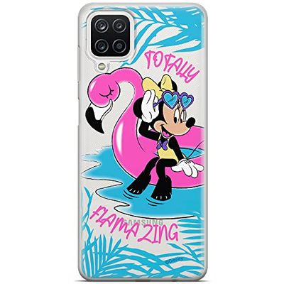 ERT GROUP mobiltelefonfodral för Samsung A12 / M12 originalt och officiellt licensierat Disney mönster Minnie 025 optimalt anpassad till formen på mobiltelefonen, gedeeltelijk transparant