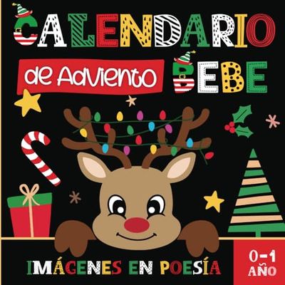 Calendario Adviento Bebe: Libro blanco y negro bebé - imágenes de alto contraste con poemas en poesía para niños | De 0 a 1 año