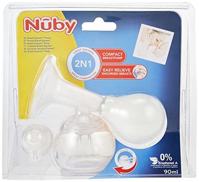 Nûby ID4802 handmjölkpump Express, 90 ml, vit