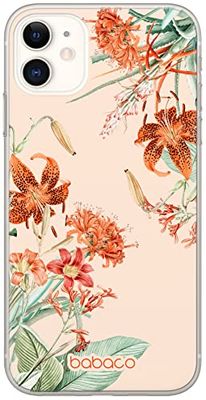 ERT GROUP mobiel telefoonhoesje voor Iphone 11 origineel en officieel erkend Babaco patroon Flowers 057 optimaal aangepast aan de vorm van de mobiele telefoon, hoesje is gemaakt van TPU