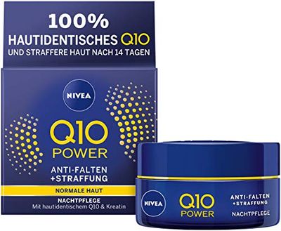 Nivea Q10 Power anti-rugas racionalização noite cuidados para rejuvenescedora, 8778556 creme de noite, 2 unidades (2 x 50 ml)