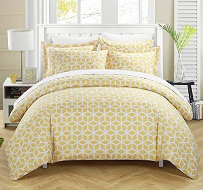 Chic Home Elizabeth Stampa Fotografica, Cotone, Giallo, Coppia