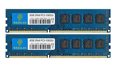 Rasalas PC3-10600 16 GB Kit (2 x 8 GB) DDR3 1333 MHz 2Rx8 240 Pin 1,5 V CL9 Desktop Memory Ram Module