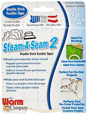 Warm Company 5509 1/4x40 Steam-A-Seam Double Stick Fusible Web, Multi-Colour