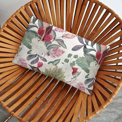 BELUM | Housse de Coussin en résine Modèle 0318-105 Taille 30x50, Housse de Coussin Tissu 100% Coton Biologique Finition résinée