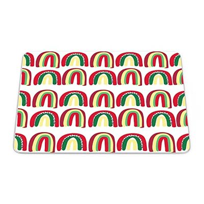 Questo Casa, Rechthoek digitaal bedrukte muismat, antislip onderkant, voor kantoor en thuis, afmetingen: 22x18 cm