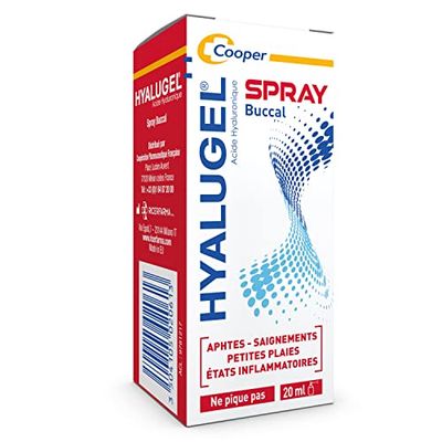 HYALUGEL - Spray orale - Lesioni poco accessibili - Afti - Piccole ferite - Stati infiammatori (sanguinamento) - Acido ialuronico - Gusto menta - limone - Spray - 20 ml