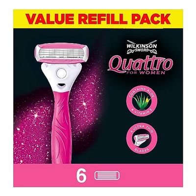 Wilkinson Sword Quattro for Women Bikini, cuchilla para depilación