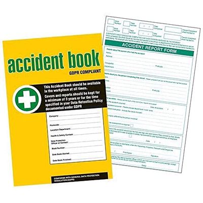 V Safety Carnet de déclaration d’accident pour lieu de travail Format A4 [français non garanti]