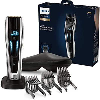 Philips Hair Clipper Série 9000 - Tondeuse à Cheveux avec Interface à Balayage Tactile (Modèle HC9450/20)