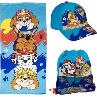 CERDÁ LIFE'S LITTLE MOMENTS Toalla Saquito PW Summer 2025 Cappellino da Baseball, Set Gorra y Bolsa Paw Patrol, Taglia Unica Unisex-Adulto
