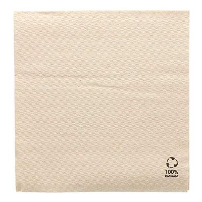 Garcia de Pou Miljövänliga servetter 1 lager 23 Gsm i låda, 33 x 33 cm, papper, brun, 30 x 30 x 30 cm